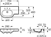 Раковина 75 см Roca Meridian-N 32724L000 левая