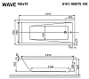 Акриловая ванна Whitecross Wave 0101.160070.100.SMARTNANO.CR хром, белый