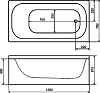 Акриловая ванна Triton Стандарт 120x70 Н0000099325