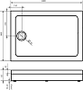 Душевой поддон Bas Олимпик 110x80 ПН00055, белый