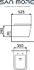 Комплект унитаз с инсталляцией San More Ispirare с сиденьем микролифт + клавиша смыва