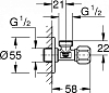 Угловой вентиль Grohe 22032000