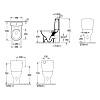 Напольный безободковый унитаз с бачком (5788 S101) Villeroy&Boch O.novo 5689 R001