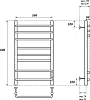 Полотенцесушитель электрический Point Сатурн PN90858B П8 500x800, черный