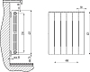 Радиатор биметаллический Rifar SUPReMO 350 6 секций