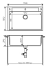 Кухонная мойка Polygran Argo Argo-760 № 36 белый хлопок белый