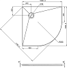 Душевой поддон Jacob Delafon Tolbiac 100x100 E6D330RU-NGM, черный матовый