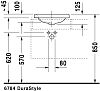 Раковина 43 см Duravit DuraStyle 0372430000