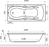 Акриловая ванна Excellent Canyon 160x75