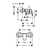 Смеситель для душа Hansgrohe Logis 71600670, черный матовый