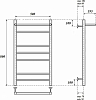 Полотенцесушитель электрический Point PN10158PE П6 500x800 с полкой левый/правый, хром