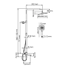 Душевая система WasserKRAFT серия A A199.118.065.010.CH Thermo хром