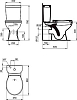 Унитаз-компакт Vidima СеваФреш E405061