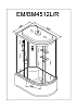Душевая кабина Deto Em EM4512LGM+EL