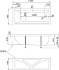 Акриловая ванна Creto Modalia 150x70 см 9-15070, белый