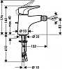 Смеситель для биде Hansgrohe Metropol E 14272000, хром