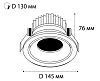 Встраиваемый светодиодный светильник Italline IT06-6018 black 4000K