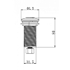 Пневмокнопка Milacio MC.032.GD брашированное золото