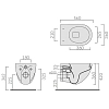 Инсталляция Mepa 514306 с унитазом Sanindusa Cetus 110034004, сиденье микролифт, комплект