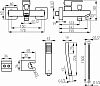 Смеситель для ванны Ferro Zicco BZI11, хром