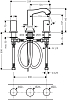 Смеситель для раковины Hansgrohe Metropol Classic 31304000, хром