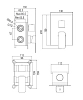 Душевая система AQG Alpha 19ALPEC21803 белый