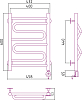 Полотенцесушитель электрический Стилье Формат 22 600x400 00522-6040 правый, хром