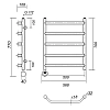 Полотенцесушитель электрический Domoterm Лаура Лаура П5 500х700 ER хром