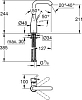 Смеситель для раковины Grohe Essence 23541001