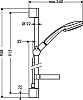 Душевой гарнитур Hansgrohe Croma 100 1jet 27724000 Unica'C