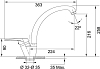 Смеситель для кухонной мойки Franke Vega 115.0275.362, сахара