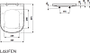 Крышка-сиденье Laufen Palomba с микролифтом петли хром