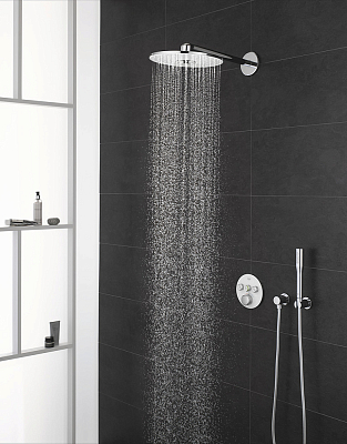 Верхний душ Grohe Rainshower SmartActive 26475LS0 белая луна