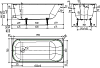 Чугунная ванна Wotte Start 150x70
