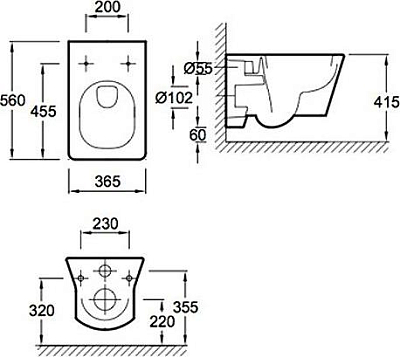 Комплект Jacob Delafon Reve E5504-NF/4811-00