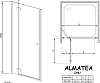 Душевая дверь в нишу Radaway Almatea DWJ 90 прозрачное стекло L
