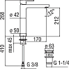 Смеситель Nobili ABC AB87128/2CR для раковины