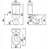 Напольный унитаз Creavit Pitta, крышка микролифт, PA311+PA410+KC0703.01.0000E+IT5130