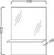 Зеркало высокое Jacob Delafon Struktura EB1213-E13