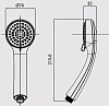 Душевая лейка Milardo 0403F76M18 хром