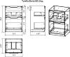 Тумба под раковину Dreja Bona 57 см 99.0451, белый