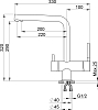 Смеситель для кухонной мойки Granula GR-2305 алюминиум