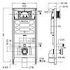 Инсталляция Allen Brau Pneumatic 9.11100.20 для унитаза без клавиши смыва