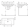 Раковина 90 см Geberit Acanto 500.623.01.2, белый