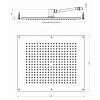 Душ верхний Bossini Dream H38391.073 черный