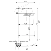 Смеситель для раковины ПСМ-Профсан Steel PSM-300-6 серый