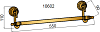 Полотенцедержатель 55 см Boheme Medici 10602, бронза
