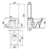 Напольный унитаз Creavit Sorti SR311/SR410/IT1050