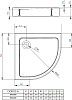 Душевой поддон Radaway Doros A Compact 80x80 см SDRA8080-05, белый