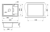 Кухонная мойка Paulmark Flugen PM216550-GRM серый